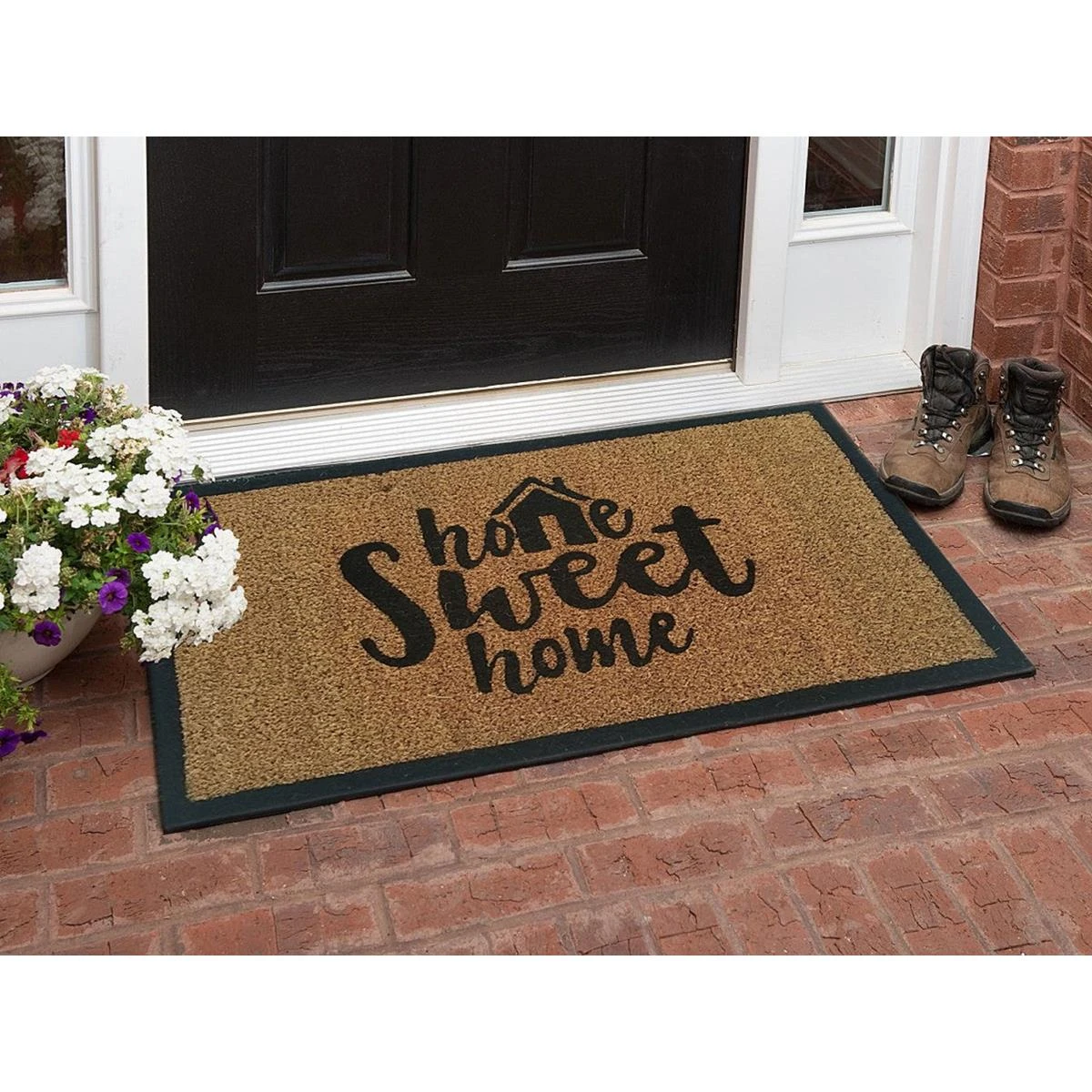 SVJ Deurmat ''Home Sweet Home'' - 40x60 Cm - Bruin - Set Van 10 5 SVJ Deurmat ''Home Sweet Home'' - 40x60 Cm - Bruin - Set Van 10 - Afbeelding 3