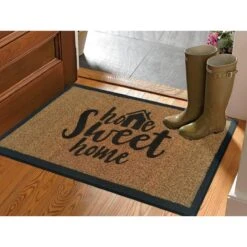 SVJ Deurmat ''Home Sweet Home'' - 40x60 Cm - Bruin - Set Van 10 11 SVJ Deurmat ''Home Sweet Home'' - 40x60 Cm - Bruin - Set Van 10 -Meubels Voor Thuis 11462381