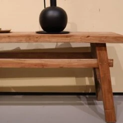 DKNC - Bankje - 118x27x53cm - Natuurlijk -Meubels Voor Thuis 11463225