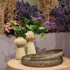 DKNC - Dienblad - Metaal - Set Van 2 - 38x38x5cm - Brons -Meubels Voor Thuis 11465754