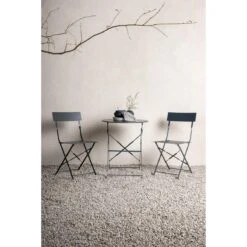 Nest Outdoor Lovisa Metalen Tuinset Donkergrijs -Meubels Voor Thuis 11480311