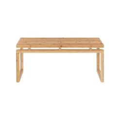 Lisomme Jort Bamboe Bankje Naturel - 100 X 44 Cm -Meubels Voor Thuis 11480326