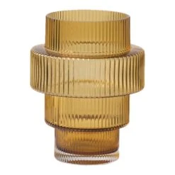 POLSPOTTEN Steps Waxinelichthouder - Amber