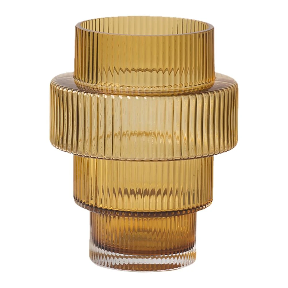 POLSPOTTEN Steps Waxinelichthouder - Amber 3 POLSPOTTEN Steps Waxinelichthouder - Amber