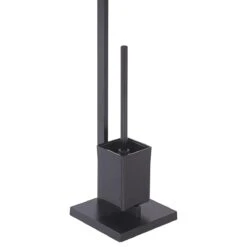 Beliani - ULAPES - Toiletrol En Borstelhouder - Zwart - Staal -Meubels Voor Thuis 11544012