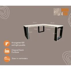 Wood4you - Hoekbureau - New Orleans - Industrial Wood - Hout -Meubels Voor Thuis 11607498