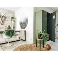 MaximaVida Metalen Kleding Lockerkast Finn Olijfgroen - 4 Schappen -Meubels Voor Thuis 11621907