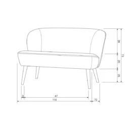 WOOOD Sara Bankje Teddy -Meubels Voor Thuis 11643739