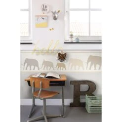 ESTAhome XXL Behangrand Olifanten Beige - 50 X 400 Cm - 157322 -Meubels Voor Thuis 11647960