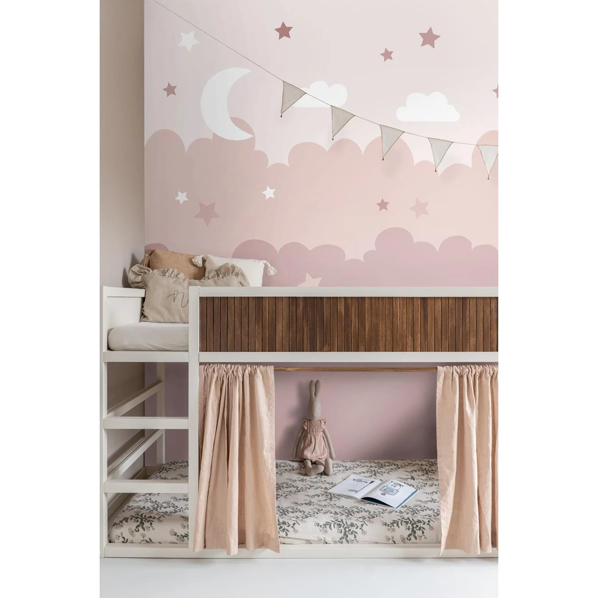 ESTAhome Fotobehang Wolken En Sterren Roze - 200 X 279 Cm - 159250 5 ESTAhome Fotobehang Wolken En Sterren Roze - 200 X 279 Cm - 159250 - Afbeelding 3