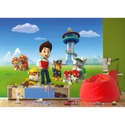 Sanders & Sanders Fotobehang PAW Patrol Blauw, Groen En Rood - 360 X 2 -Meubels Voor Thuis 11655796
