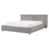 Beliani - LINARDS - Bed - Grijs - 160 X 200 Cm - Polyester