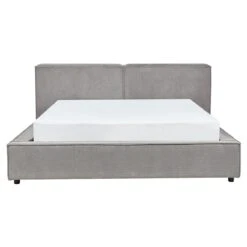 Beliani - LINARDS - Bed - Grijs - 160 X 200 Cm - Polyester 14 Beliani - LINARDS - Bed - Grijs - 160 X 200 Cm - Polyester -Meubels Voor Thuis 11656755