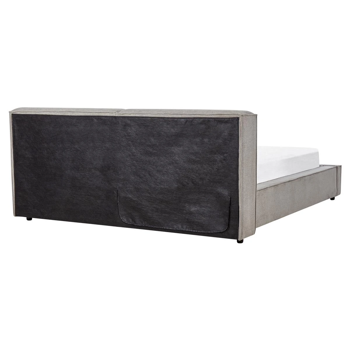 Beliani - LINARDS - Bed - Grijs - 160 X 200 Cm - Polyester 7 Beliani - LINARDS - Bed - Grijs - 160 X 200 Cm - Polyester - Afbeelding 5