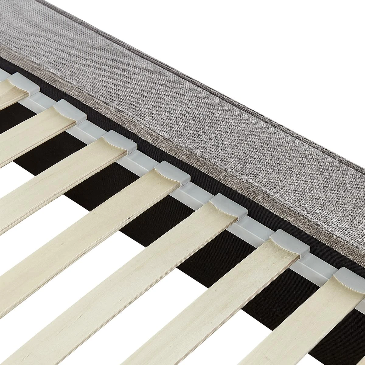 Beliani - LINARDS - Bed - Grijs - 160 X 200 Cm - Polyester 8 Beliani - LINARDS - Bed - Grijs - 160 X 200 Cm - Polyester - Afbeelding 6