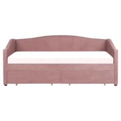 Beliani - VITTEL - Bed Met Opberger - Roze - Polyester -Meubels Voor Thuis 11656863