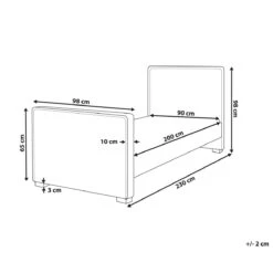Beliani - TEENIE - Eenpersoonsbed - Roze - Fluweel -Meubels Voor Thuis 11656923