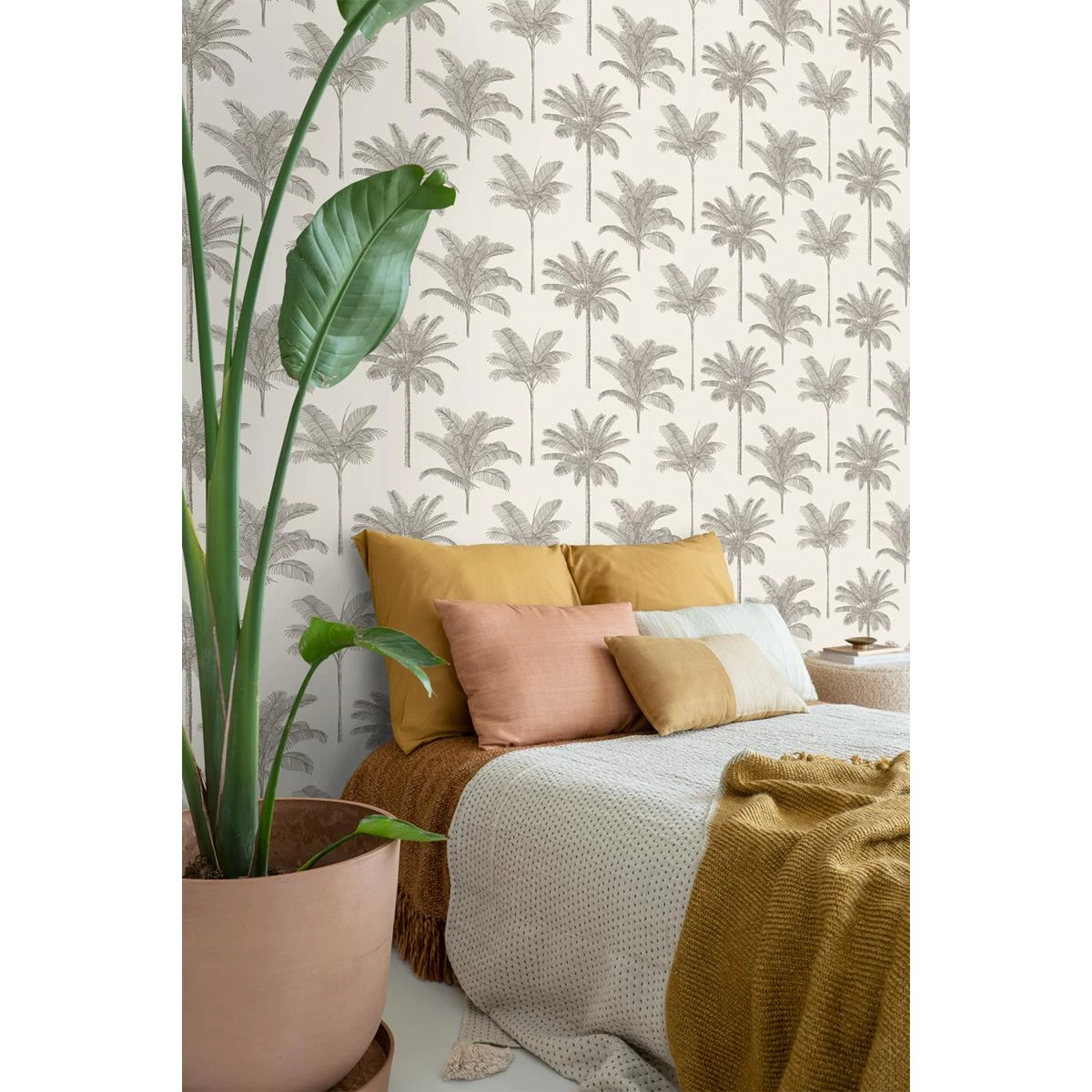 ESTAhome Behang Palmbomen Lichtbeige - 0,53 X 10,05 M - 139163 9 ESTAhome Behang Palmbomen Lichtbeige - 0,53 X 10,05 M - 139163 - Afbeelding 7