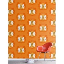 ESTAhome Behang Leeuwen Oranje En Wit - 53 Cm X 10,05 M - 115870 -Meubels Voor Thuis 11666732