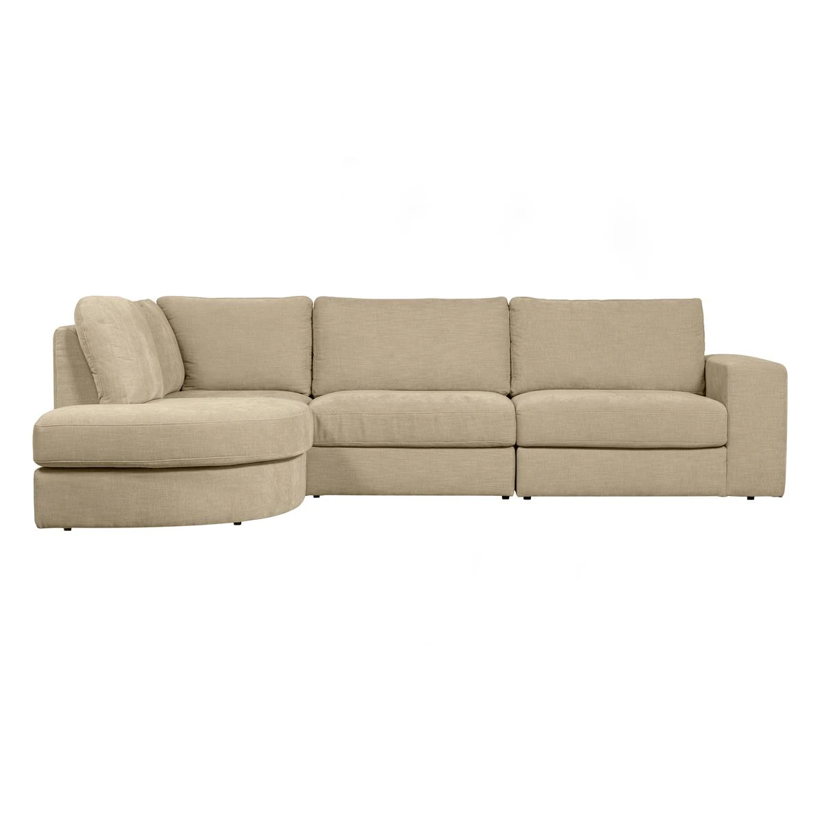 Vtwonen Family Hoekbank Ronding Links - Zand 3 Vtwonen Family Hoekbank Ronding Links - Zand