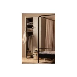 Basiclabel Garderobekast Mees - Grenen - Dust - 210x90x55 -Meubels Voor Thuis 11680187