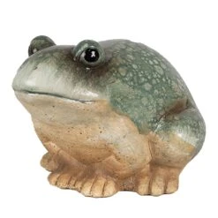 Clayre & Eef Beeld Kikker 9 Cm Groen Keramiek