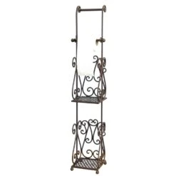 Clayre & Eef WC Rol Houder 97 Cm Bruin Ijzer Rechthoek