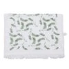Clayre & Eef Gastendoekje 40x66 Cm Wit Groen Katoen Takjes Toilet -Meubels Voor Thuis 11691144