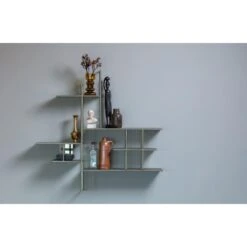 WOOOD Zach Wandkast - Metaal - Antique Grey - 87x91x17 9 WOOOD Zach Wandkast - Metaal - Antique Grey - 87x91x17 -Meubels Voor Thuis 11694585