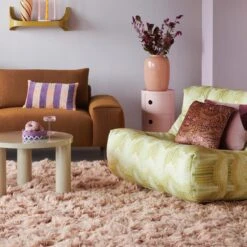 By FonQ Sierkussen Set Van 3 - Velvet - Stripe - Wave -Meubels Voor Thuis 11701673