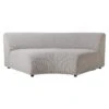 HKliving Jax Bank Element - Middenstuk Rond - Light Grey -Meubels Voor Thuis 11703068