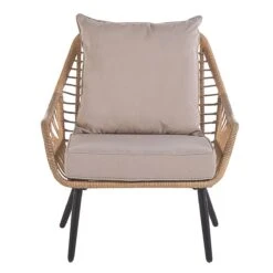 Beliani - LAURETO - Bistroset Voor 2 - Natuurlijk - PE Rotan -Meubels Voor Thuis 11705860