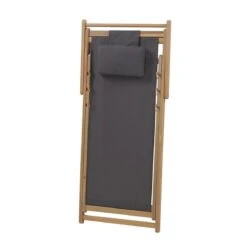 Beliani - AVELLINO - Strandstoel - Grijs - Polyester -Meubels Voor Thuis 11712749