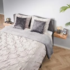 Giga Meubel - Nachtkastje Hangend Tree L Set Van 2 Acaciahout Naturel -Meubels Voor Thuis 11748932