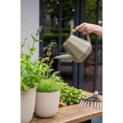 Xala Gieter Doppio Groove 2L - 28x16x17 - Lichtgrijs -Meubels Voor Thuis 11763059