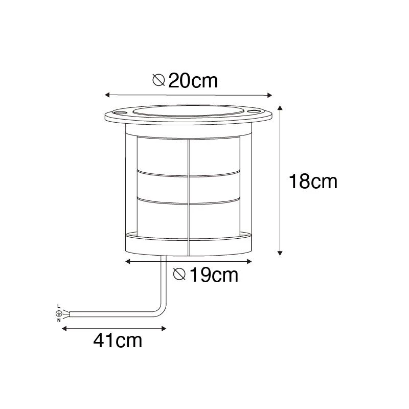 QAZQA Set Van 6 Grondspot Staal AR111 Verstelbaar IP65 - Delux Honey 7 QAZQA Set Van 6 Grondspot Staal AR111 Verstelbaar IP65 - Delux Honey - Afbeelding 5