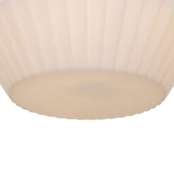 QAZQA Buiten Hanglamp Zwart Met Witte Kap 45,6 Cm IP44 - Robbert -Meubels Voor Thuis 11764760