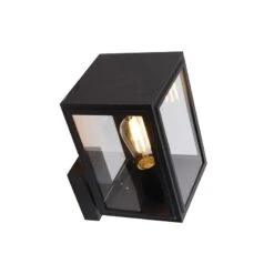 QAZQA Landelijke Wandlamp Zwart IP44 - Sutton Up 23 QAZQA Landelijke Wandlamp Zwart IP44 - Sutton Up -Meubels Voor Thuis 11767369