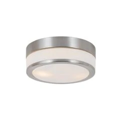 QAZQA Klassieke Buiten Plafondlamp Staal 23 Cm IP44 - Flavi