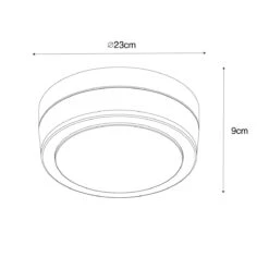 QAZQA Klassieke Buiten Plafondlamp Staal 23 Cm IP44 - Flavi -Meubels Voor Thuis 11790229
