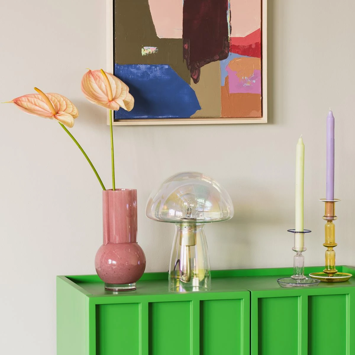 HKliving Vaas - Flamingo Pink H25 8 HKliving Vaas - Flamingo Pink H25 - Afbeelding 6