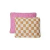 HKliving Checkered Sierkussen 38 X 48 Cm - Grapefruit -Meubels Voor Thuis 9431940