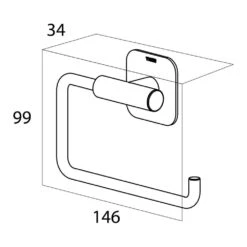 Tiger Colar Toiletrolhouder -Meubels Voor Thuis 9432015