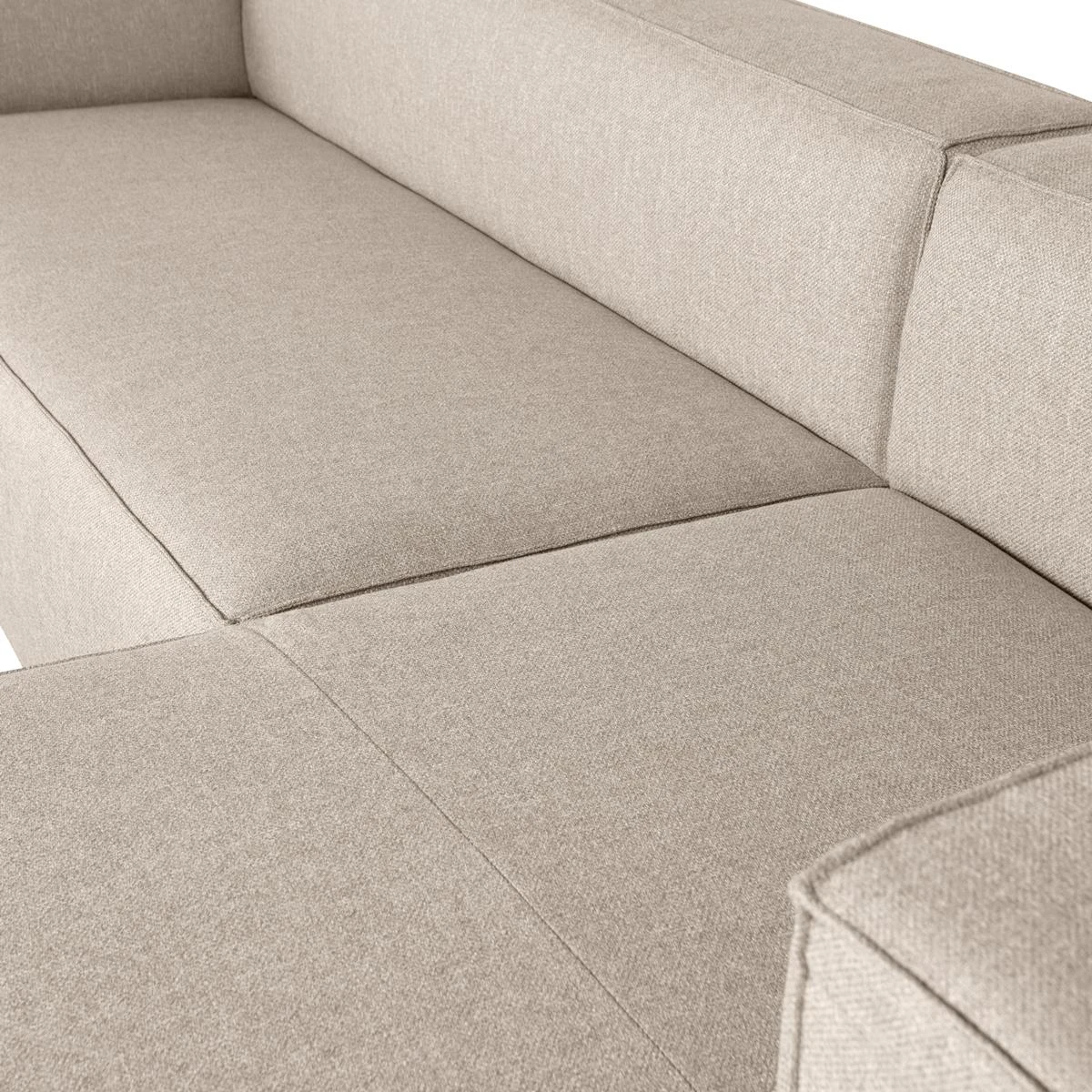 Woood Exclusive Bean Chaise Longue Rechts - Polyester - Beige 8 Woood Exclusive Bean Chaise Longue Rechts - Polyester - Beige - Afbeelding 6