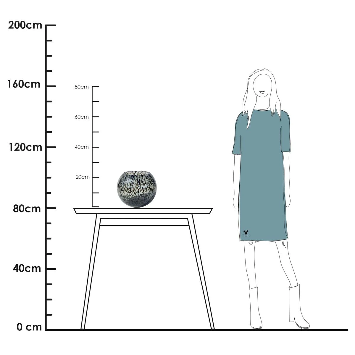 Vase The World Zambezi Cheetah Vaas 6 Vase The World Zambezi Cheetah Vaas - Afbeelding 4