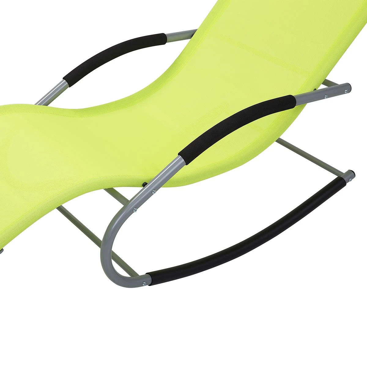 Beliani - CARANO - Strandstoel - Groen - Staal 12 Beliani - CARANO - Strandstoel - Groen - Staal - Afbeelding 10