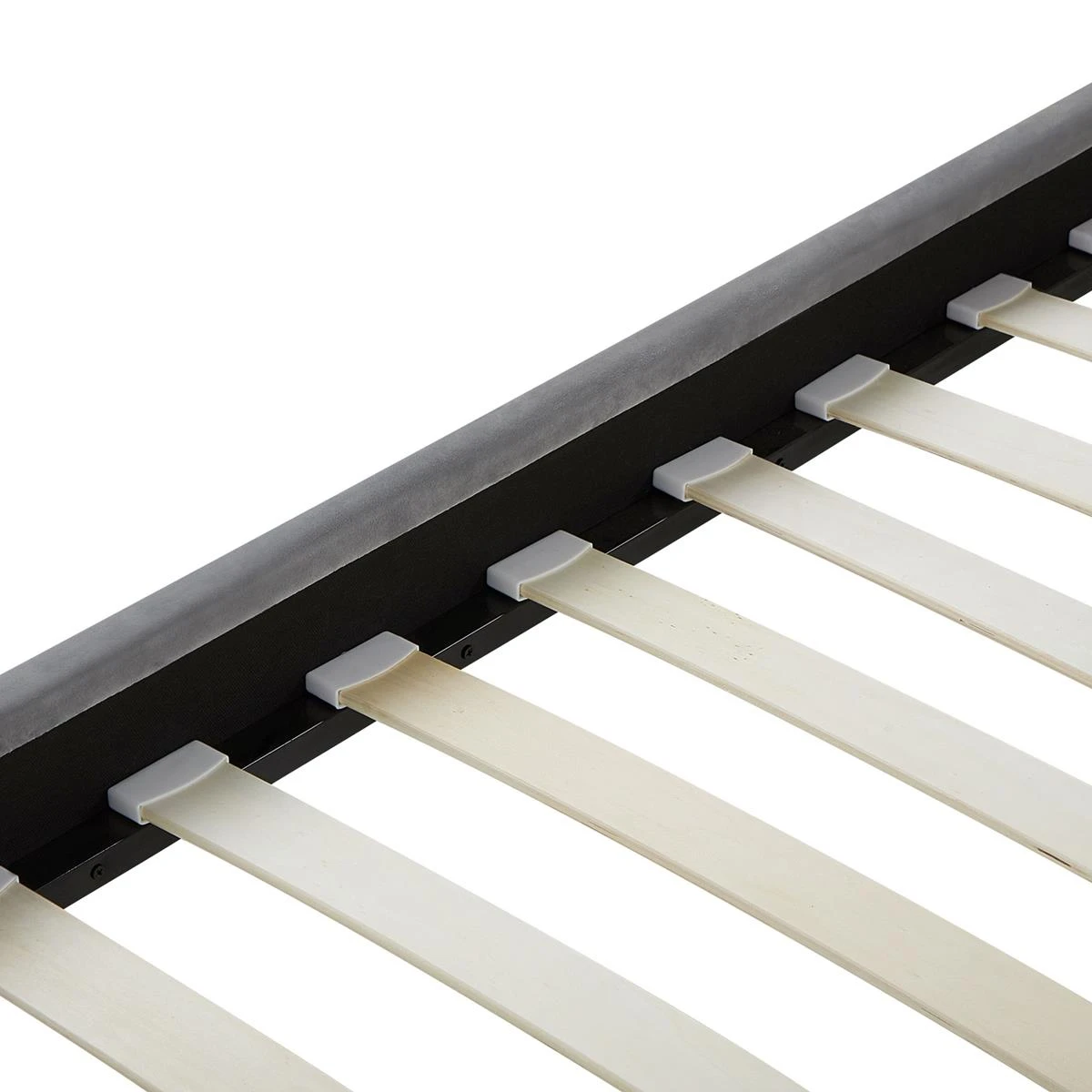 Beliani - LIMOUX - Tweepersoonsbed - Grijs - 140 X 200 Cm - Fluweel 9 Beliani - LIMOUX - Tweepersoonsbed - Grijs - 140 X 200 Cm - Fluweel - Afbeelding 7