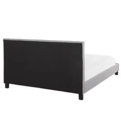 Beliani-POITIERS -Tweepersoonsbed-Lichtgrijs-160 X 200 Cm-Polyester -Meubels Voor Thuis 9433865