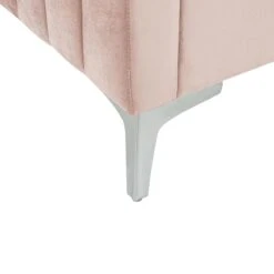 Beliani - LUNAN - Tweepersoonsbed - Roze - 180 X 200 Cm - Fluweel -Meubels Voor Thuis 9433995