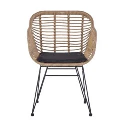 Beliani - TROPEA II - Bistroset Voor 2 - Natuurlijk - PE Rotan -Meubels Voor Thuis 9434070